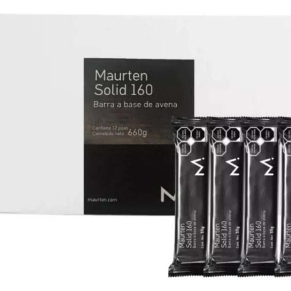Caja Barras Maurten Solid 160, 12 piezas