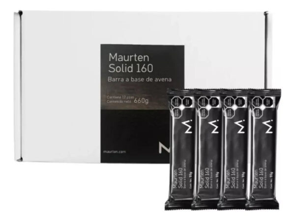 Caja Barras Maurten Solid 160, 12 piezas