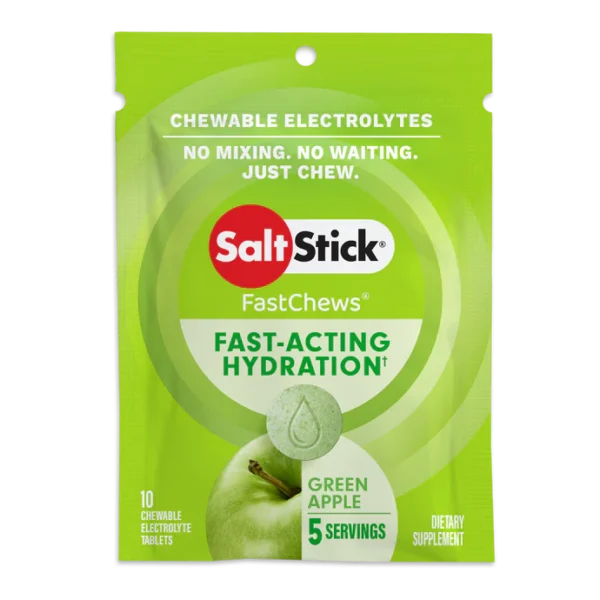 Electrolyte Fastchews sabor Manzana Verde, de Salt Stick