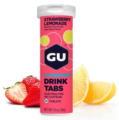 GU Electrolyte Drink Tabs sabor Fresa Limonada
