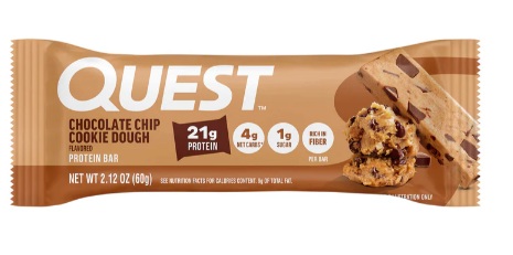 Barra Proteina Quest sabor Chocolate Chip Cookie