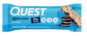 Barra Proteina Quest sabor Cookies and Cream