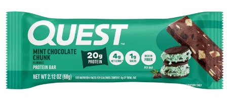 Barra Proteina Quest sabor Mint Chocolate