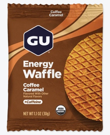 Waffle Gu sabor Cafe con Caramelo con cafeína